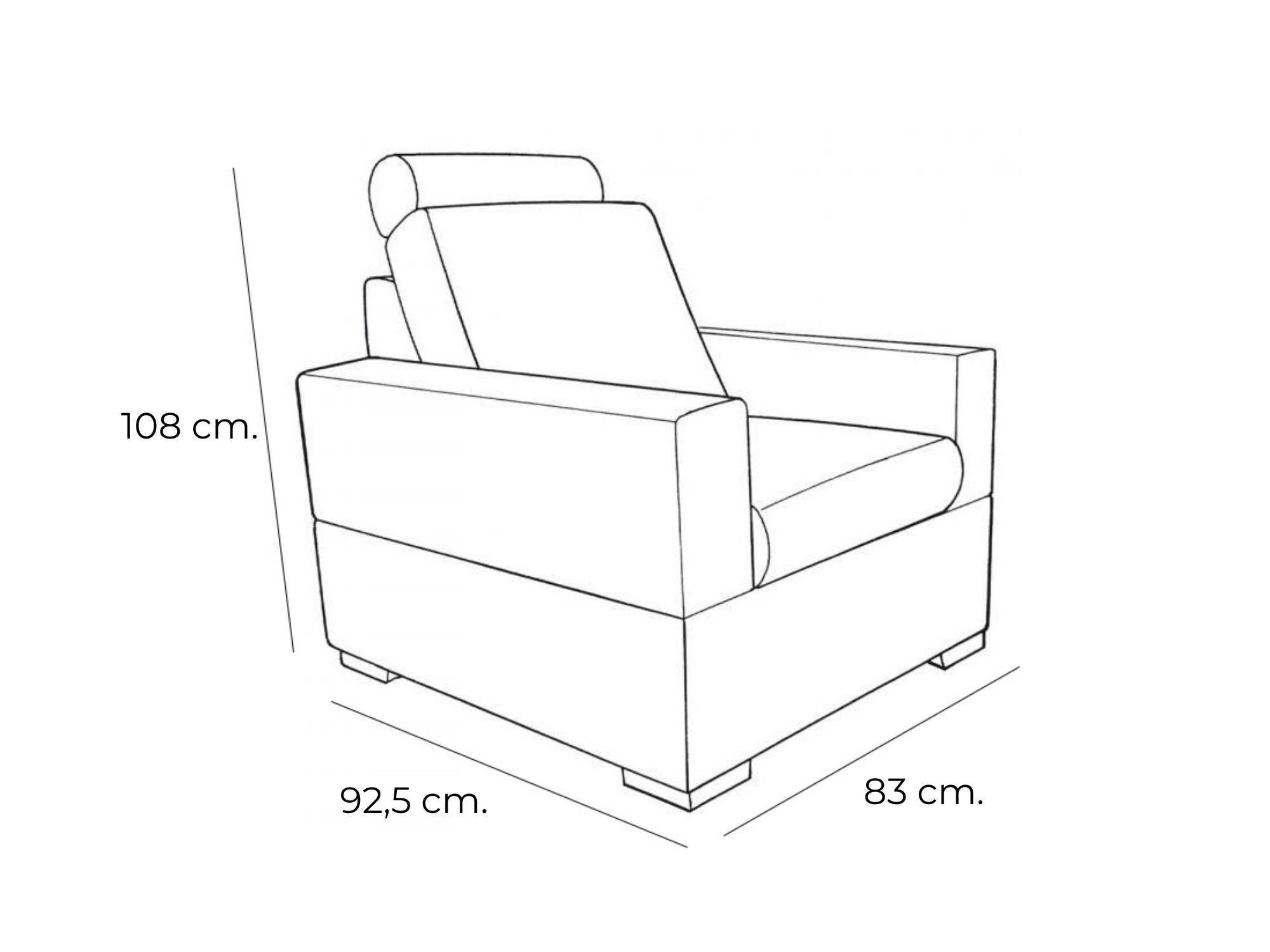 Sillon con motor power lift